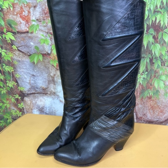 VINTAGE ALBERTO FERMANI Exotic Skin Boots, 36.5 - Picture 2 of 11
